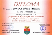 Certamen Nacional de pintura.